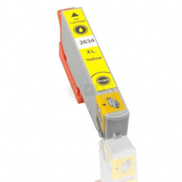 Epson 26XL (T2634) inktcartridge geel hoge capaciteit + chip (huismerk)